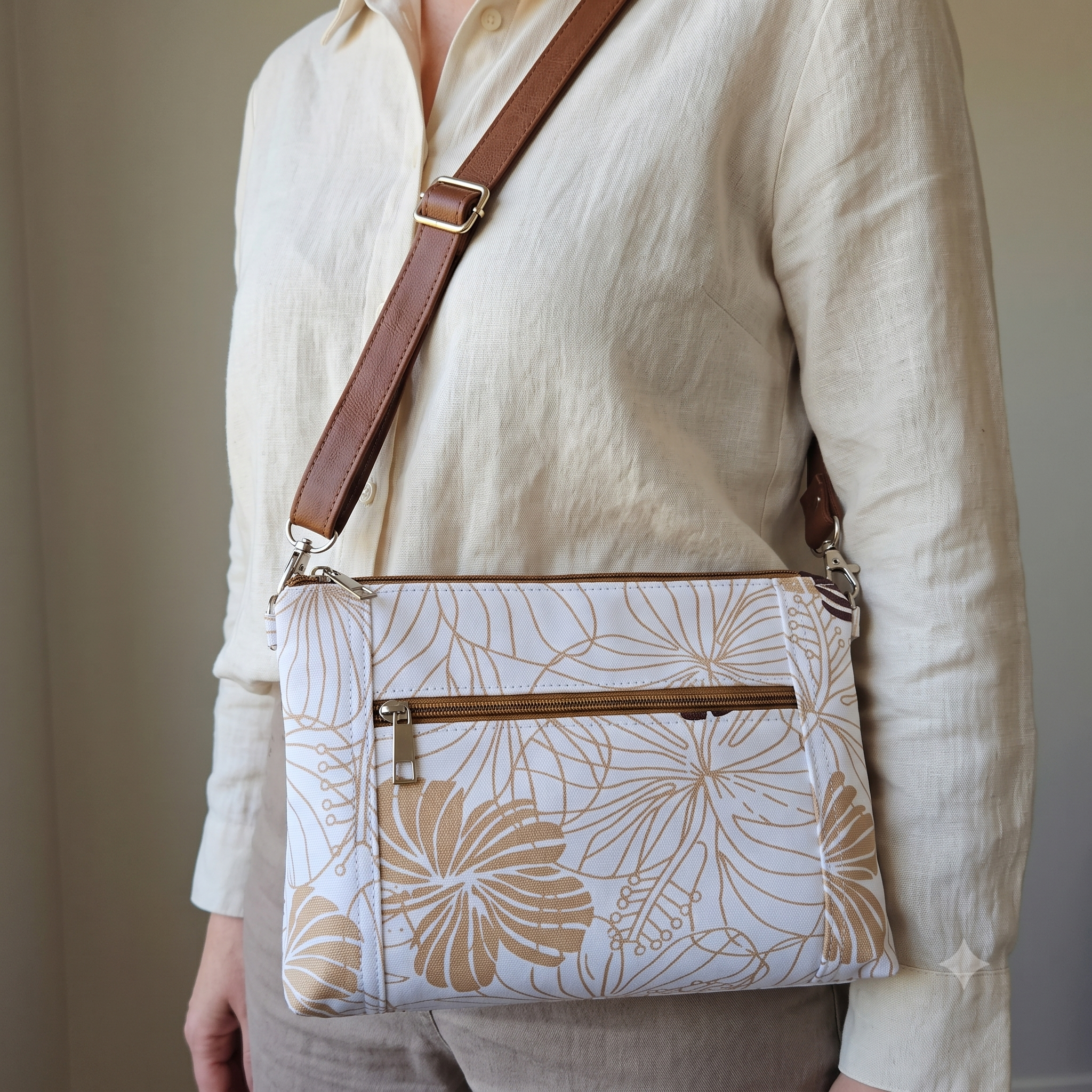 Crossbody Bag Sewing Pattern PDF | Two Sizes Included | Zipper Bag Pattern with SVG | A0 A4 US Letter | Instant Download