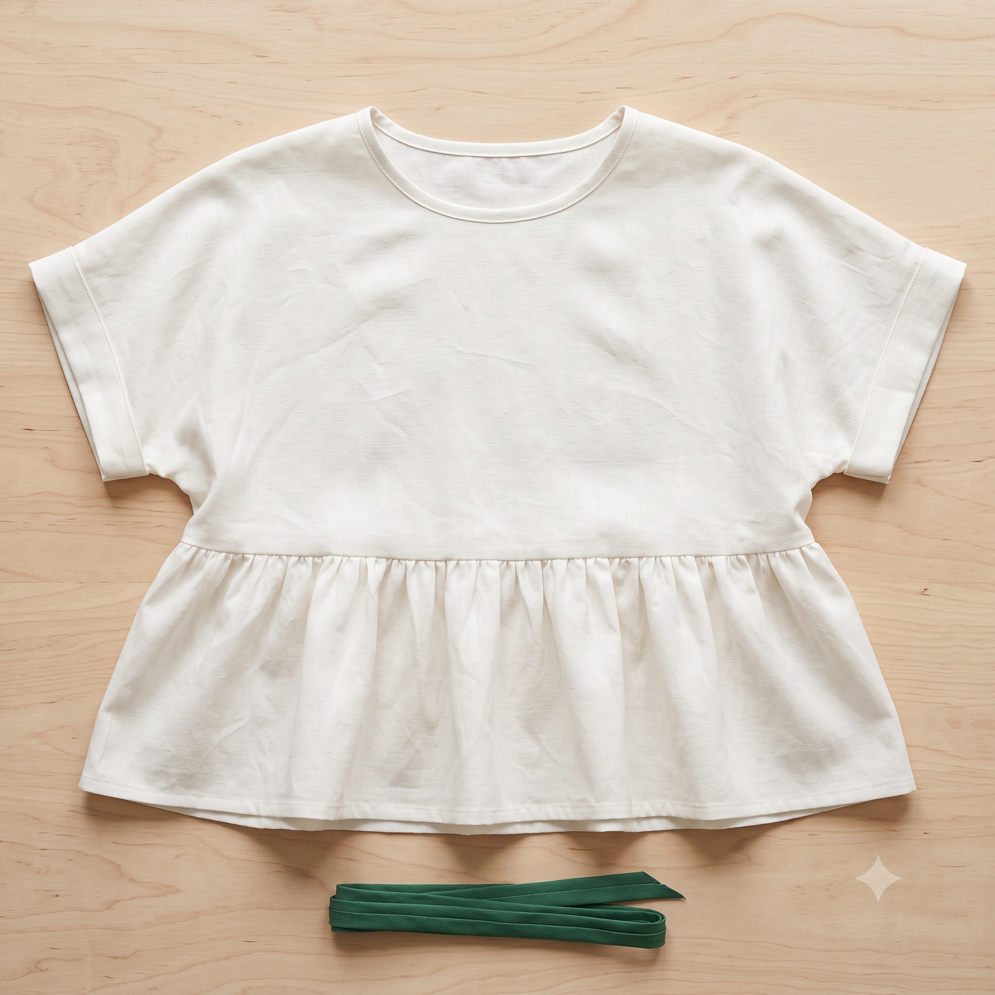 Peplum Top PDF Sewing Pattern, Cropped Swing Top Pattern, Beginner Top Sewing Pattern, Oversized Peplum Blouse Instant Download
