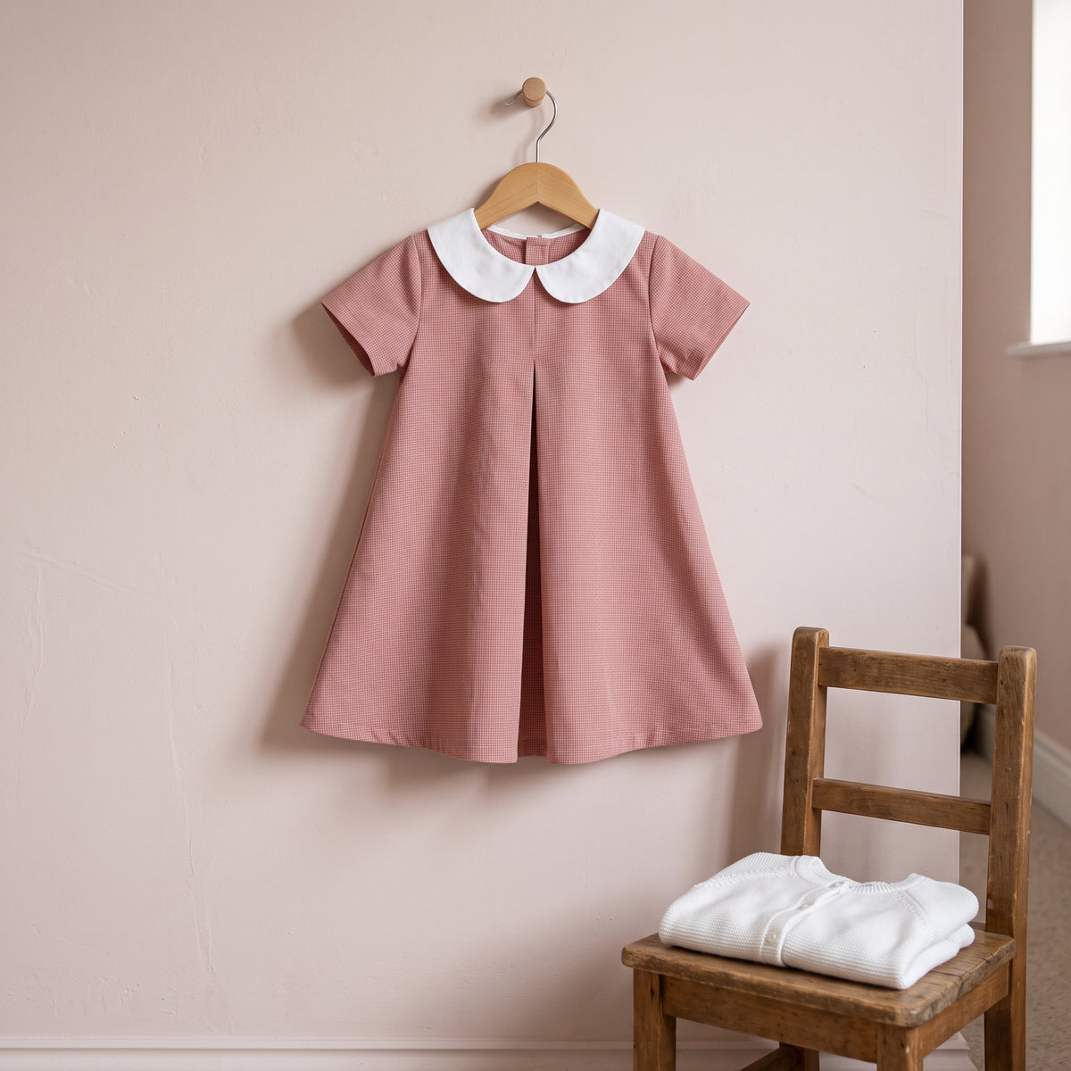 Peter Pan Collar Dress Sewing Pattern PDF, Girls A-Line Dress, 0–6 Years, Baby Toddler Dress Pattern