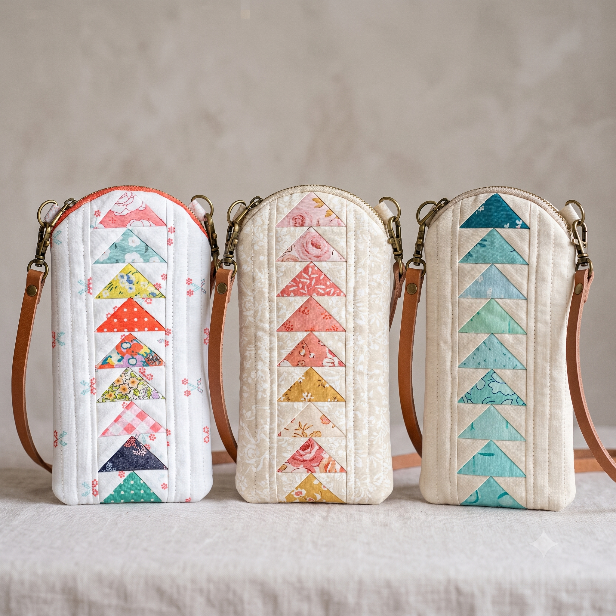 Phone Bag PDF Sewing Pattern, Quilted Crossbody Phone Pouch Pattern, Slim Phone Purse Pattern, Instant Download
