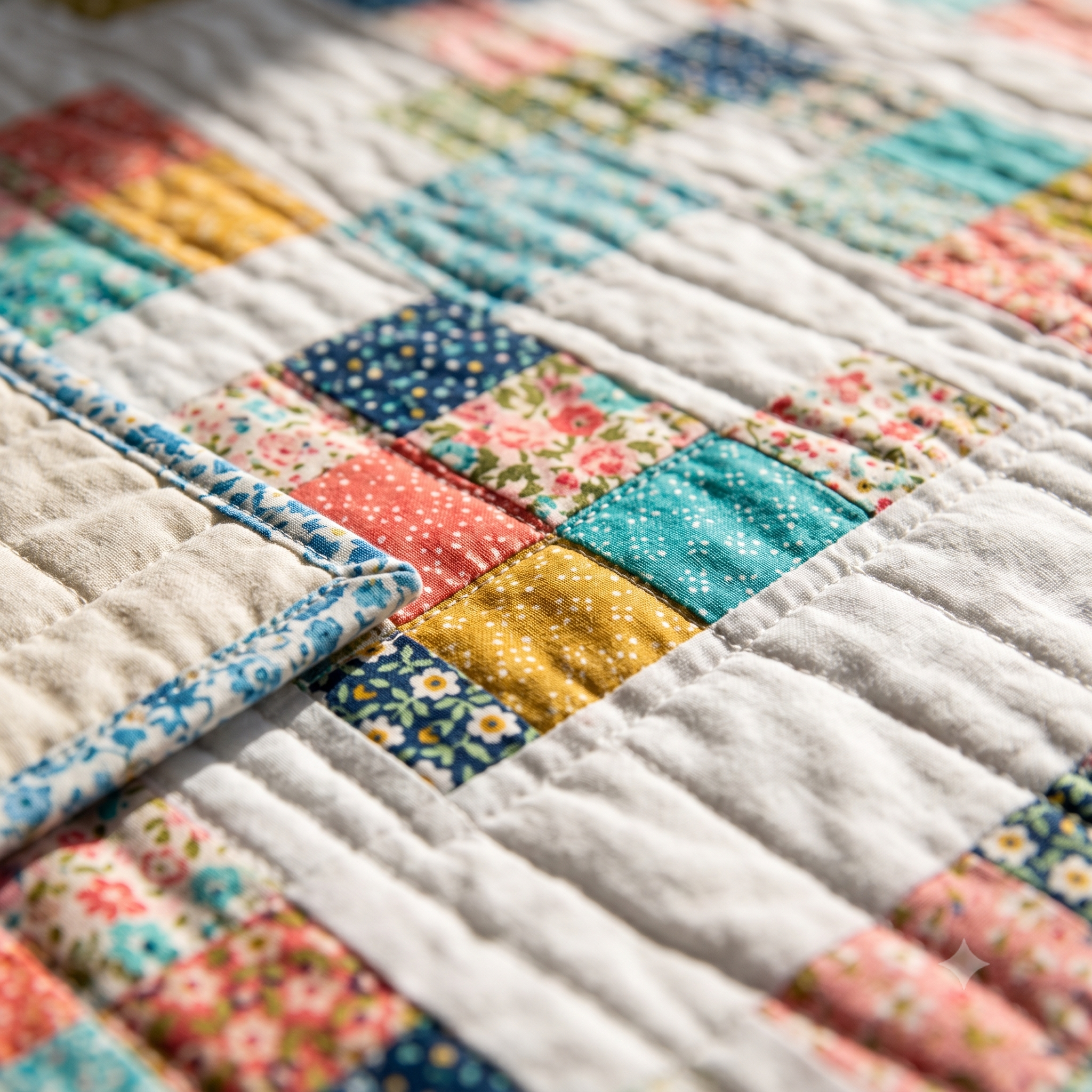 Quilt Pattern PDF, Modern Patchwork Throw Quilt, Beginner Friendly Scrappy Quilt, 2 Sizes Instant Download