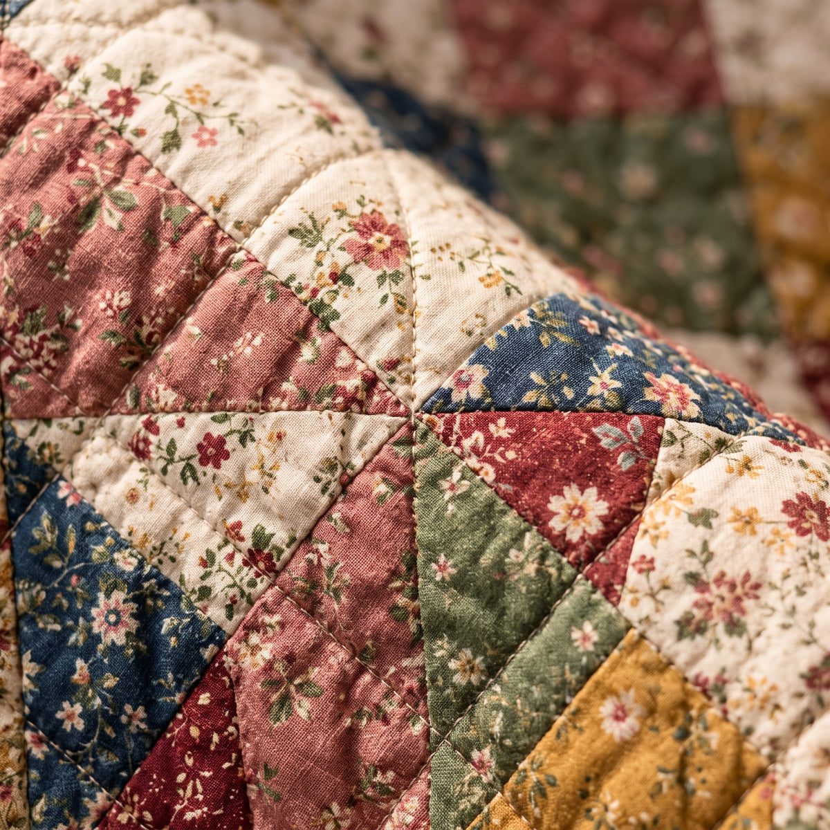 Quilt Coat Sewing Pattern | Sawtooth Star Patchwork Coat, Sizes S-XL | 52 Page Guide, 25 Photos | No Templates to Tape | PDF