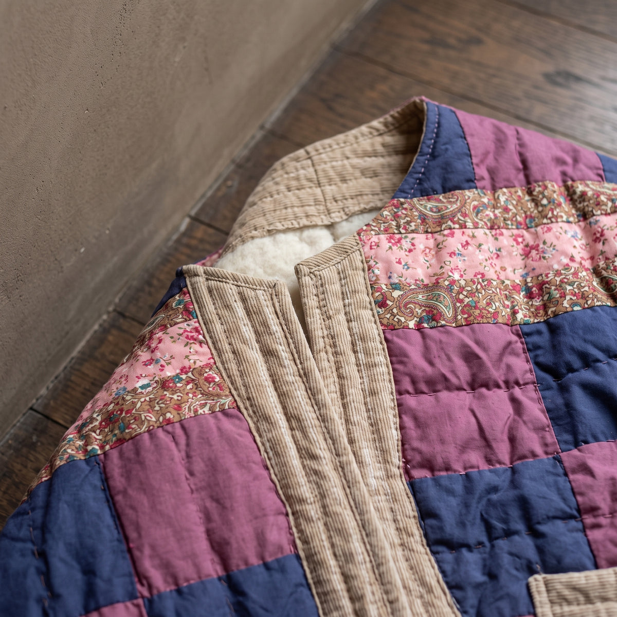Quilted Patchwork Jacket Sewing Pattern PDF – Make It from a Vintage Quilt or Pieced Squares, XS–XL