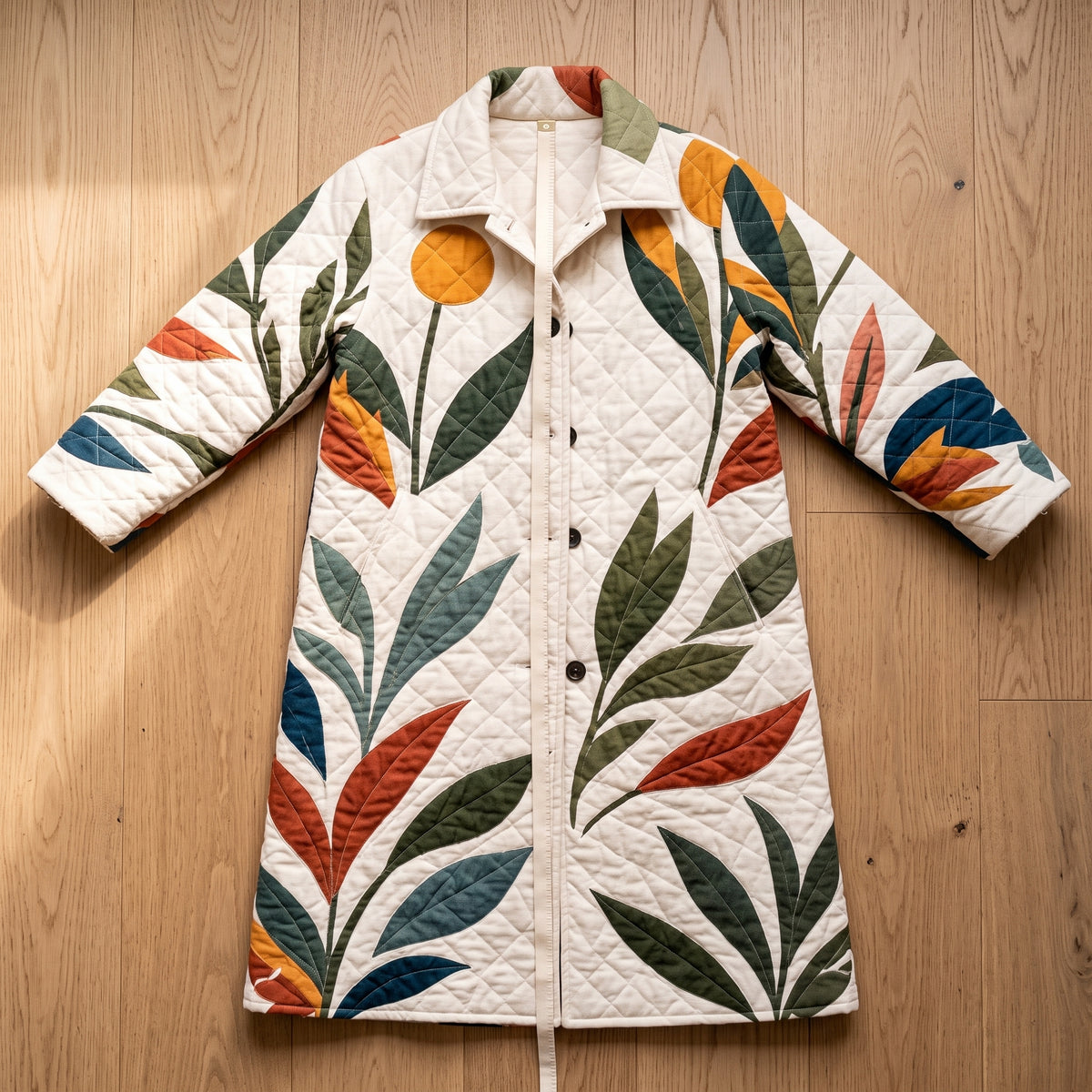 Reversible Quilted Coat Sewing Pattern PDF, Patchwork Jacket