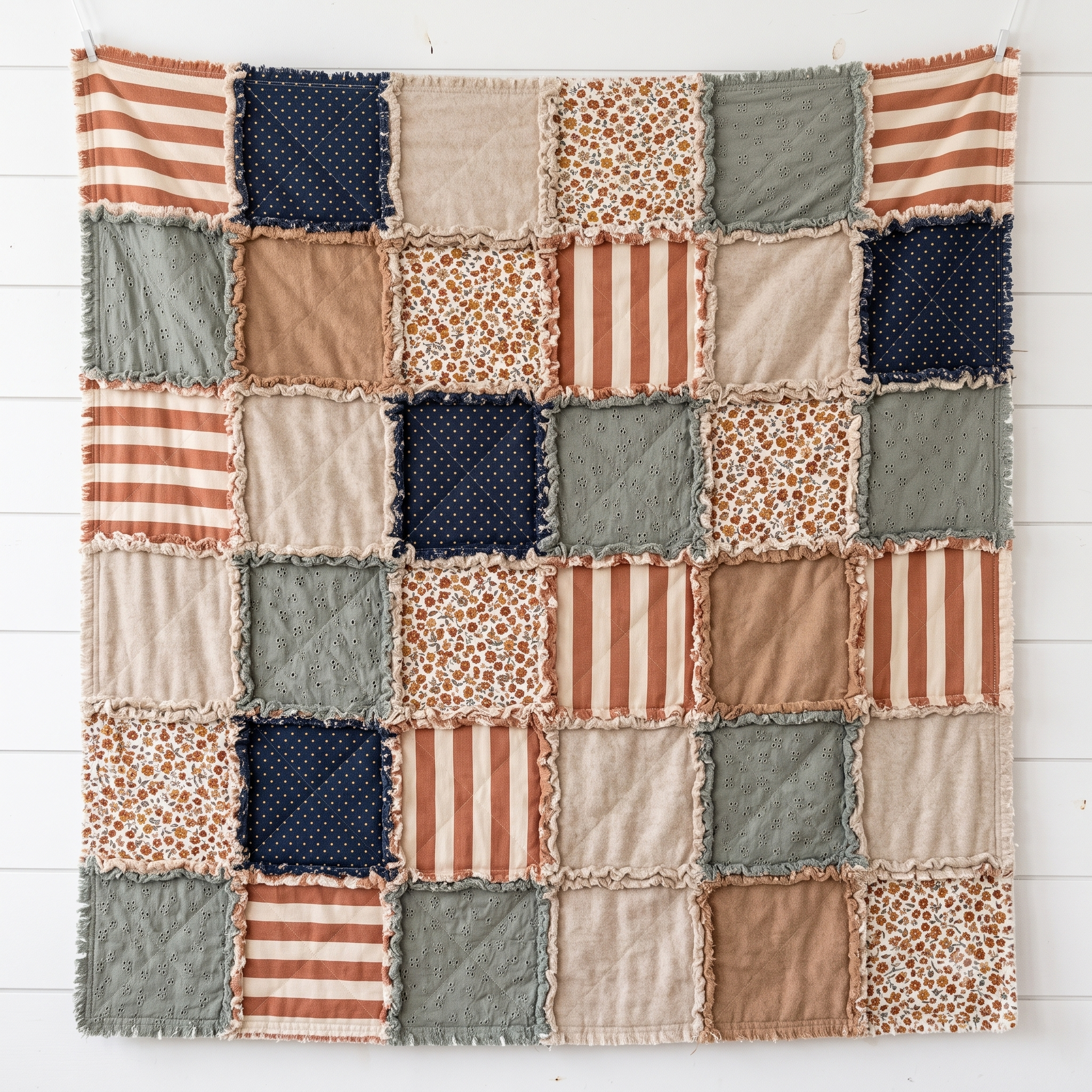 Reversible Rag Quilt Sewing Pattern PDF | Beginner Rag Quilt Tutorial | Baby Quilt Pattern | Instant Download | 4 Sizes Included