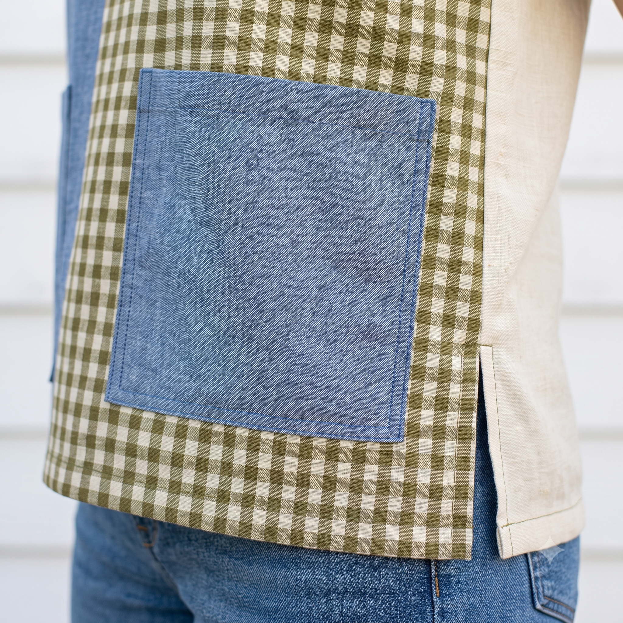 Scrap Buster Top Sewing Pattern PDF, Patchwork Panel Blouse with Pockets, Dolman Sleeve Top, Plus Size S-5XL, Instant Download