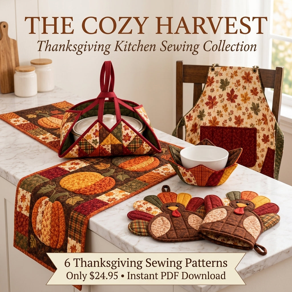 Thanksgiving Kitchen Sewing Bundle – 6 PDF Sewing Patterns