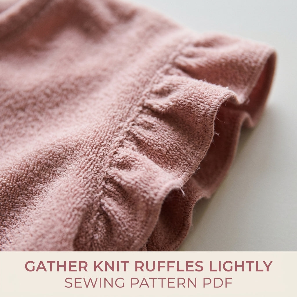 Kids Ruffle Terry Top and Shorts Sewing Pattern PDF –  Summer Set