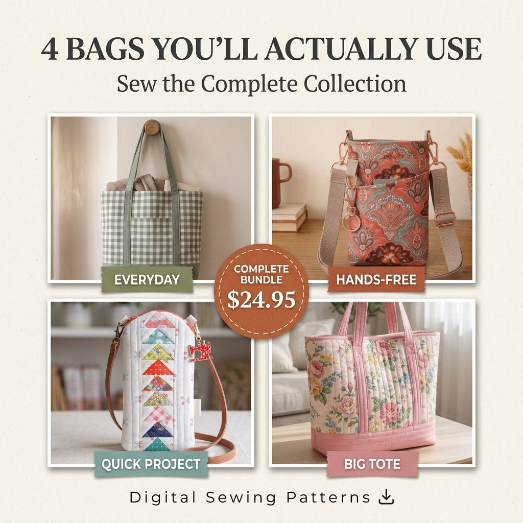 The Everyday Bag Collection – 4 PDF Sewing Patterns