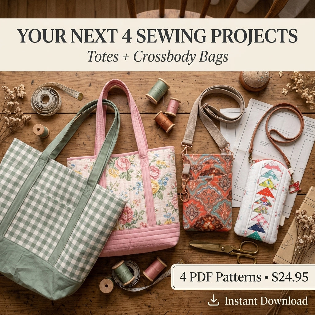 The Everyday Bag Collection – 4 PDF Sewing Patterns