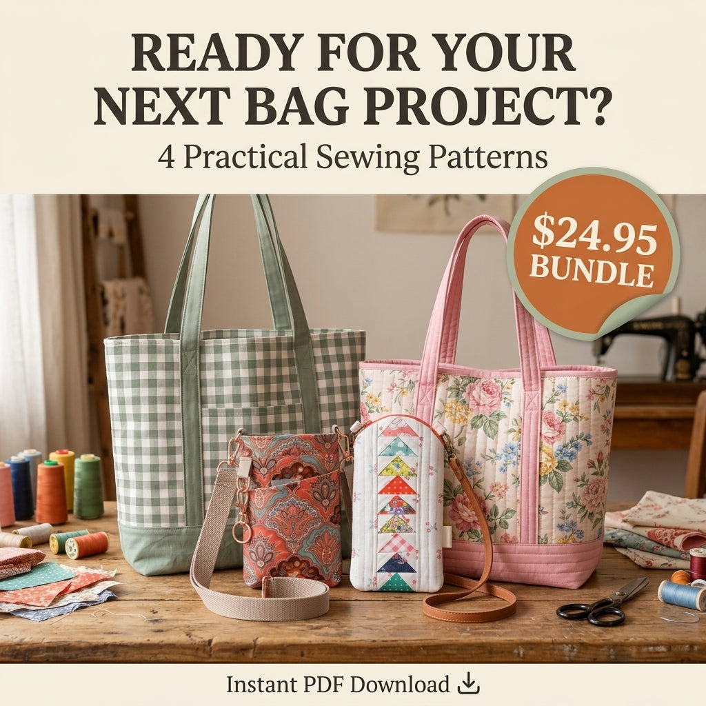 The Everyday Bag Collection – 4 PDF Sewing Patterns