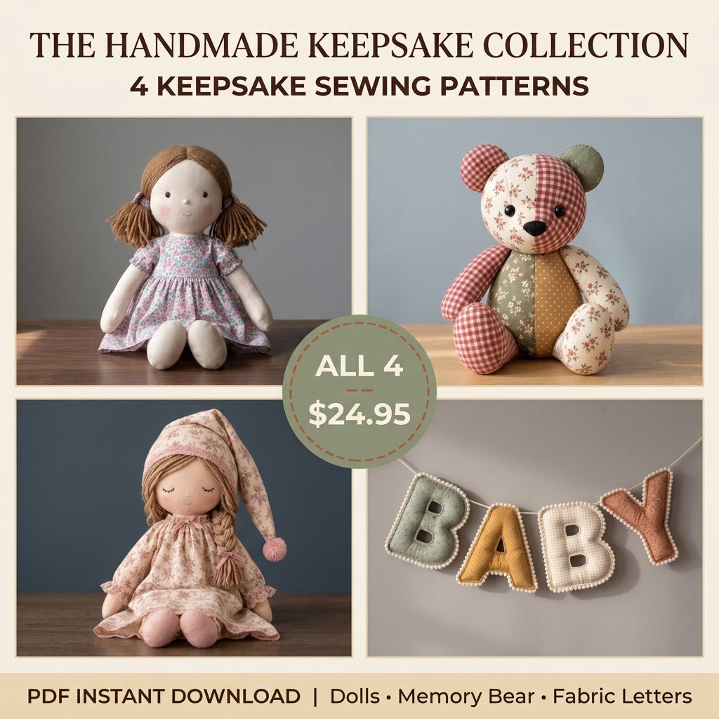 The Handmade Keepsake Collection – 4 PDF Sewing Patterns