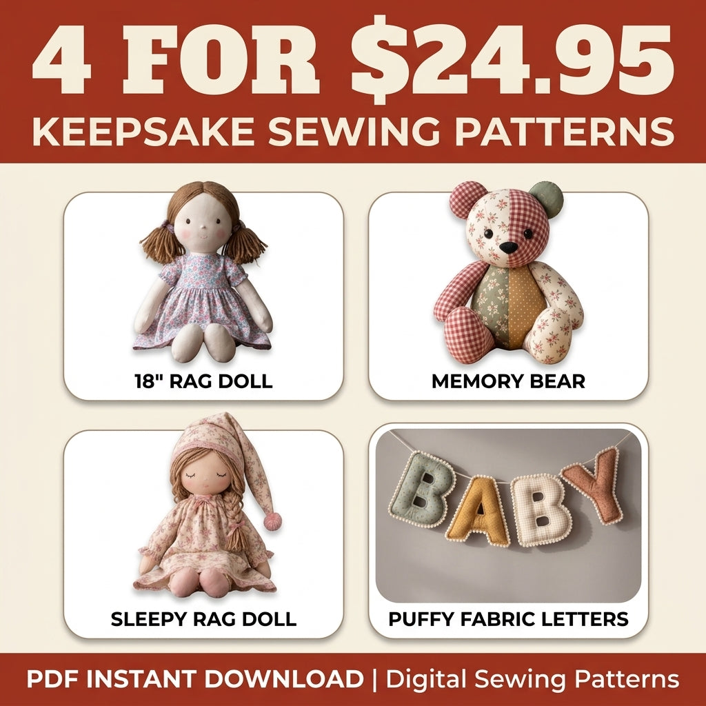 The Handmade Keepsake Collection – 4 PDF Sewing Patterns