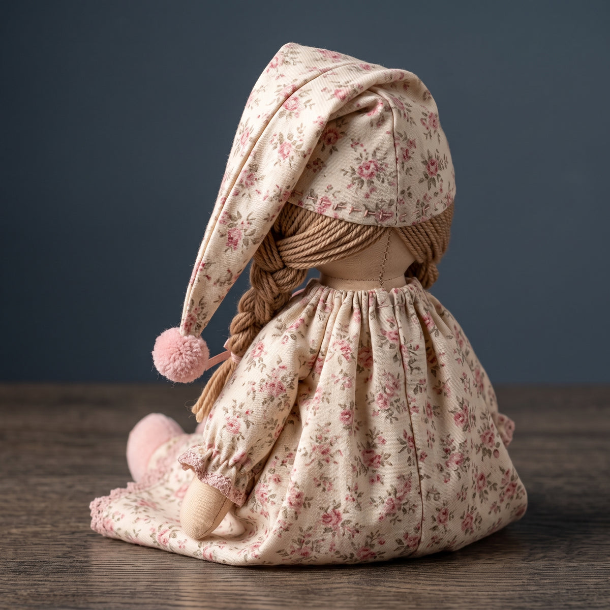 Sleepy Rag Doll Sewing Pattern PDF, Cloth Doll with Nightgown & Hat