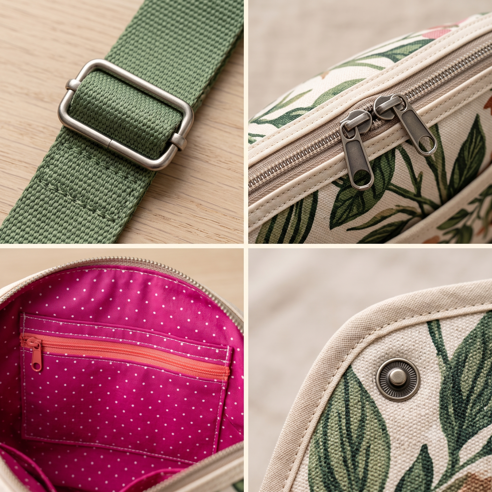 Sling Bag PDF Sewing Pattern, Crossbody Bag Pattern with 3 Pocket Options, Intermediate Bag Making Pattern, Instant Download