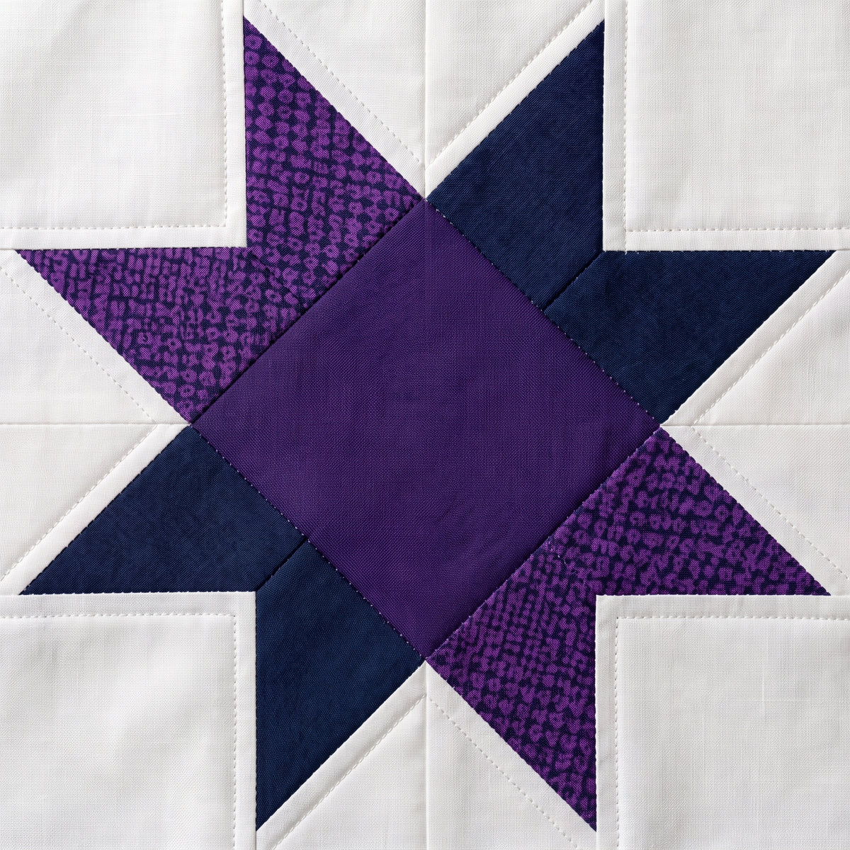 Star Quilt Pattern PDF, 94 Inch Square Bed Quilt, Pieced Stars
