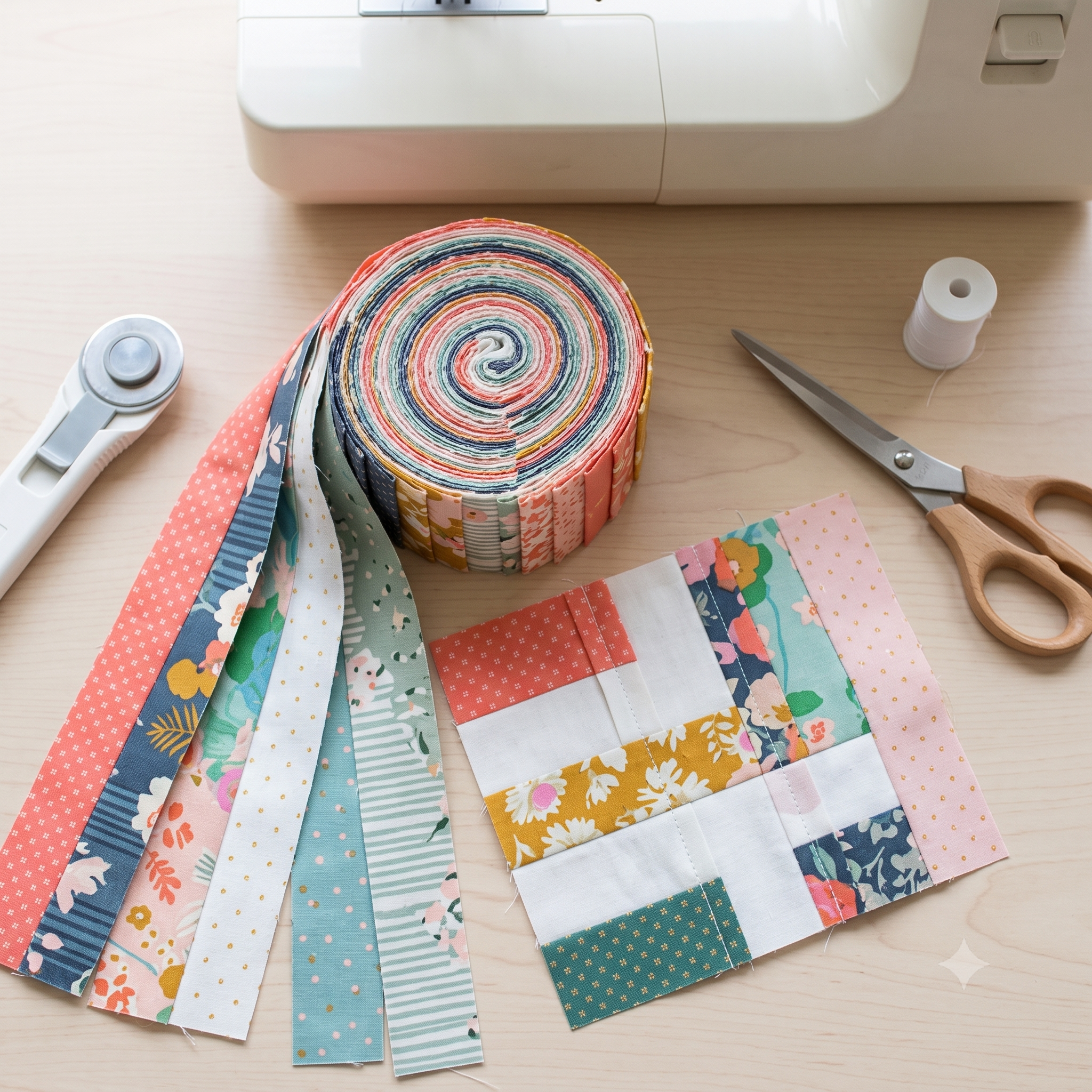 Strip Quilt Pattern PDF | Precut Friendly Jelly Roll Throw | Beginner Quilting Pattern No Triangles | Two Sizes | Instant Download