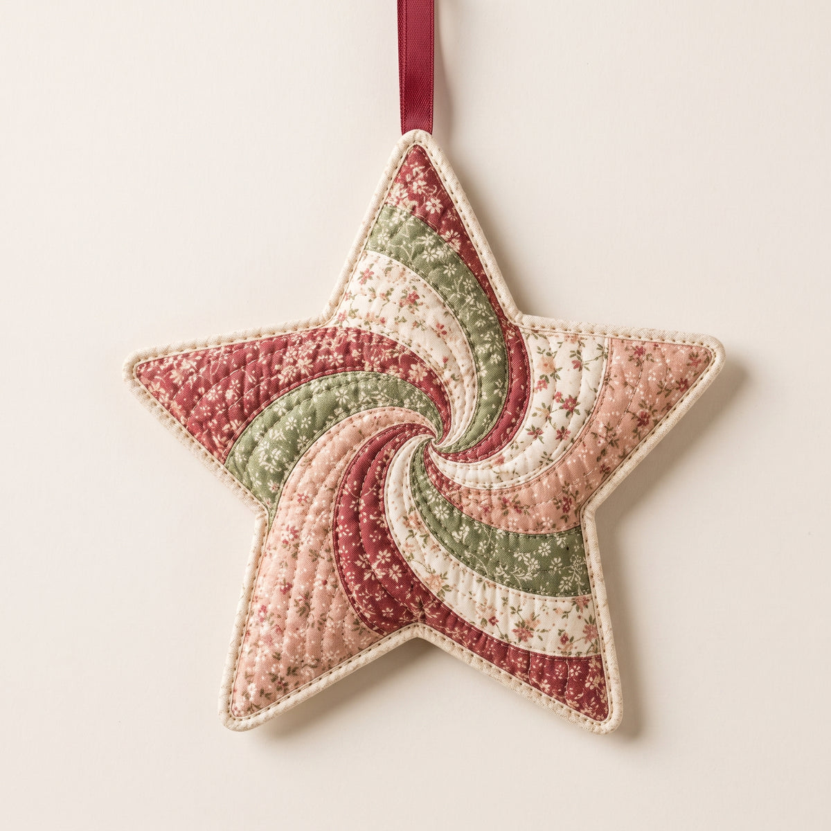 Quilted Star Ornament Pattern | Swirl Christmas Ornament, 7 Variations & 8 Palettes | Scrap Friendly | Instant Download PDF