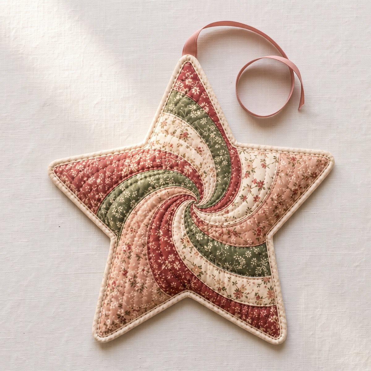 Quilted Star Ornament Pattern | Swirl Christmas Ornament, 7 Variations & 8 Palettes | Scrap Friendly | Instant Download PDF