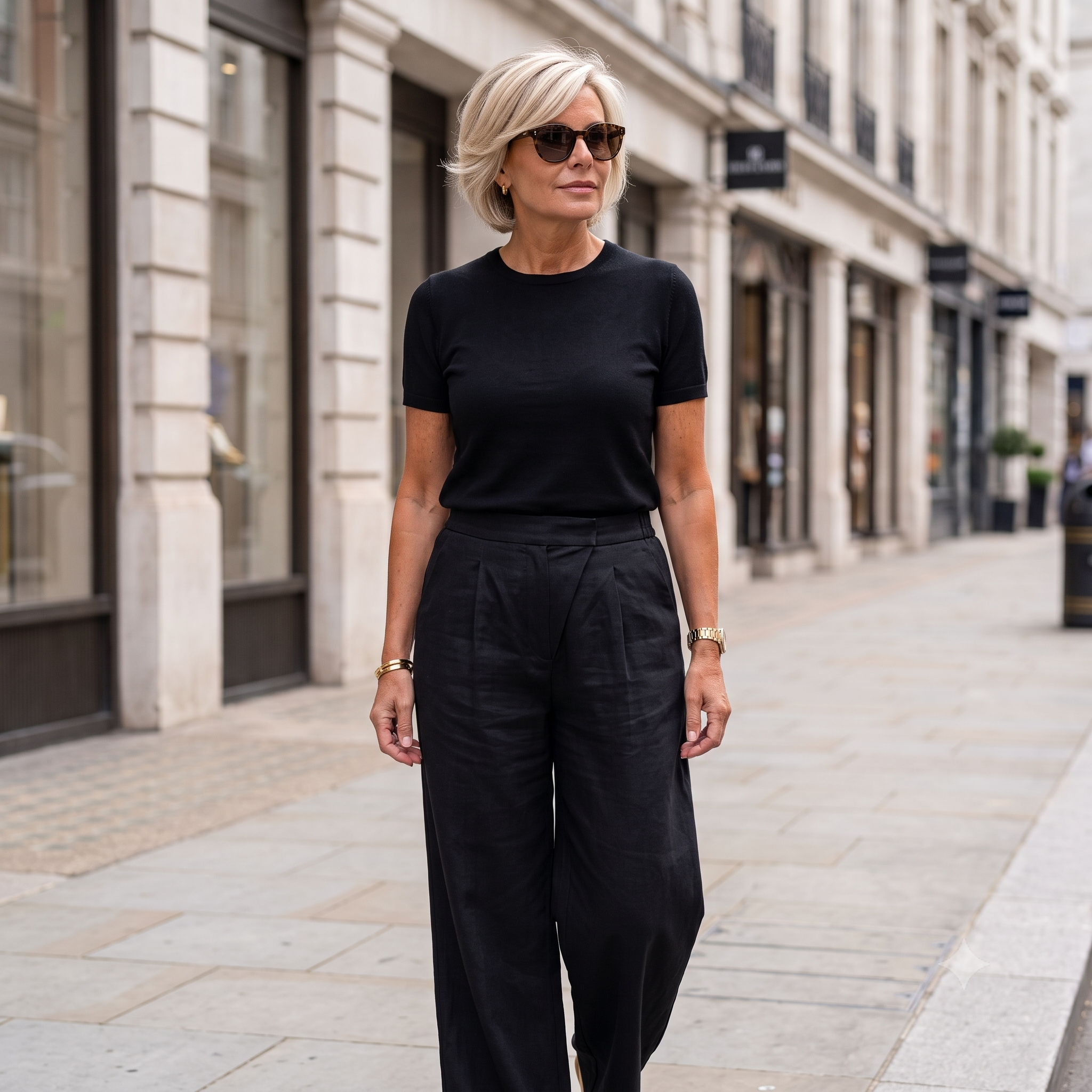 Trousers Sewing Pattern PDF | Taïs Flowy Summer Pants Pattern for Women, Pleated Front Elastic Back Trousers with Pockets, Beginner, XS-3XL
