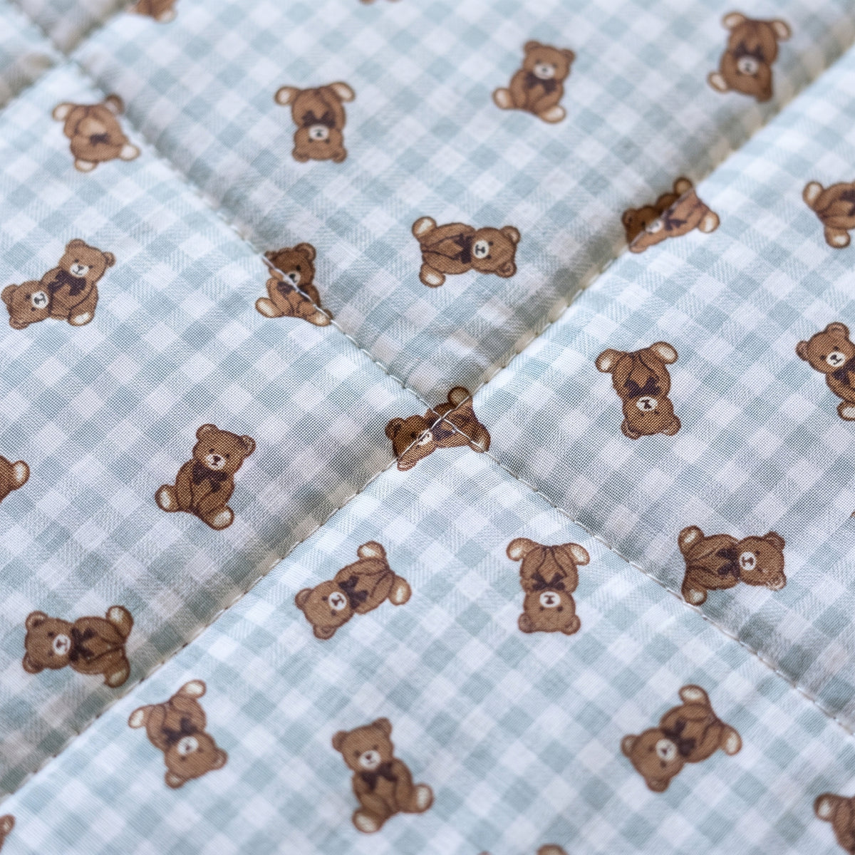Teddy Bear Baby Quilt Pattern PDF – 3 Sizes, Ruffle Edge, Beginner Quilt, Nursery Blanket to Picnic Size