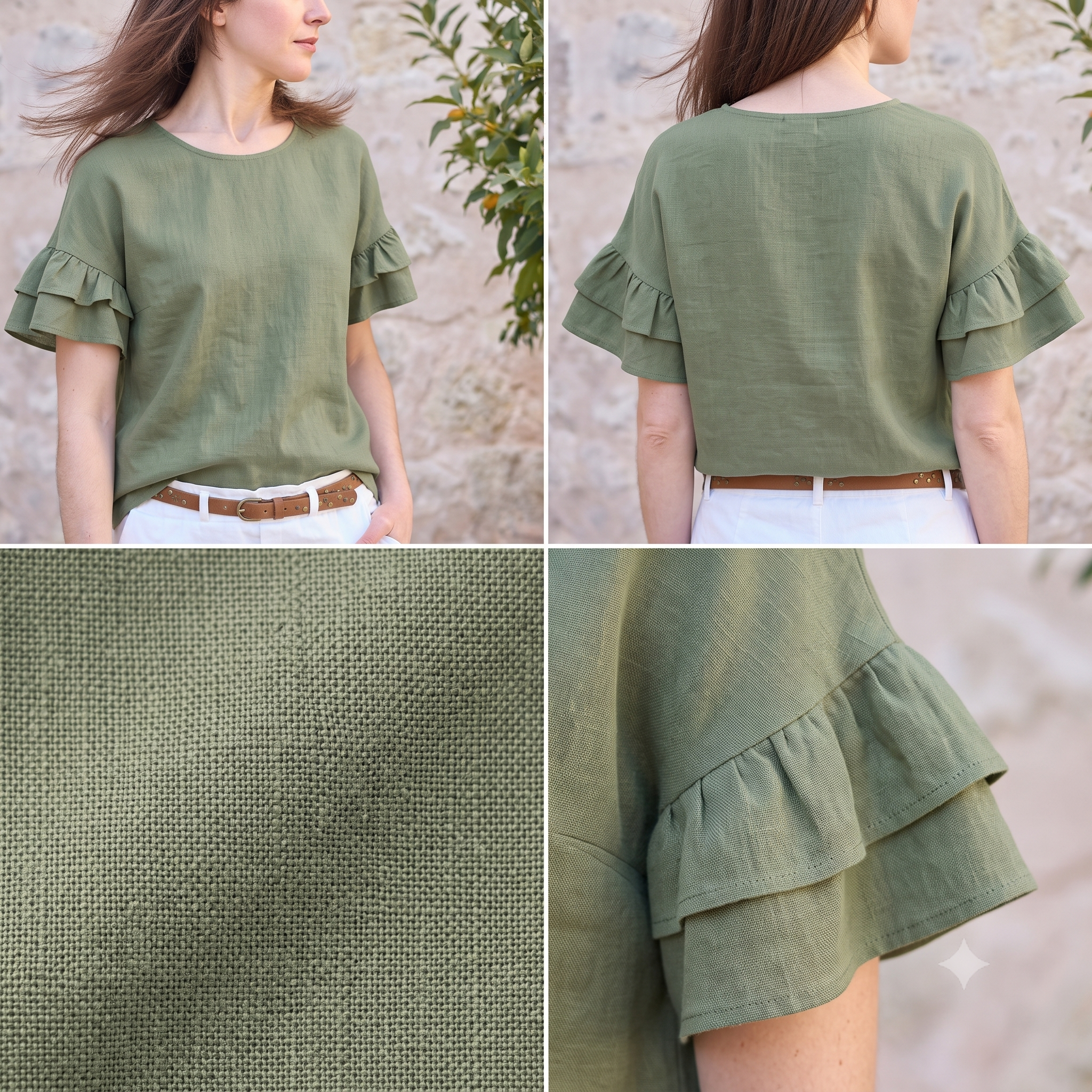 IDOLE Blouse Sewing Pattern PDF, Dropped Armhole Top & Dress, Round or Boat Neck, 18 Variations, Video Tutorial, Bilingual FR/EN, Sizes 32–52