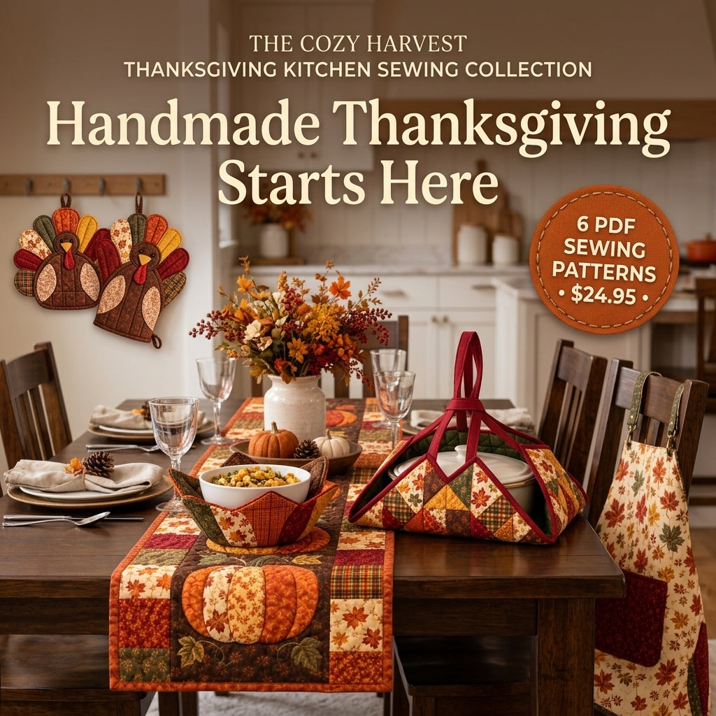 Thanksgiving Kitchen Sewing Bundle – 6 PDF Sewing Patterns
