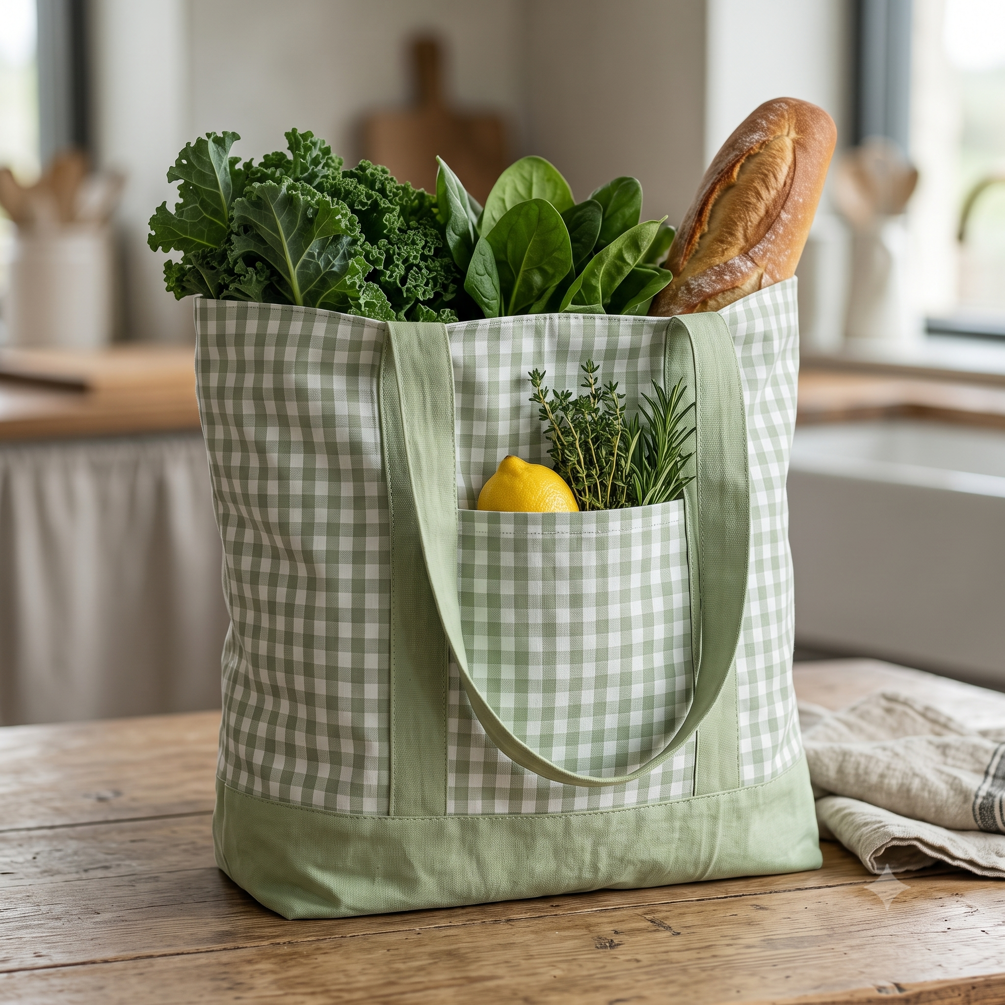 Tote Bag PDF Sewing Pattern | Beginner Friendly Lined Tote with Pocket | Everyday Market Bag | Instant Download A4 A0 US Letter