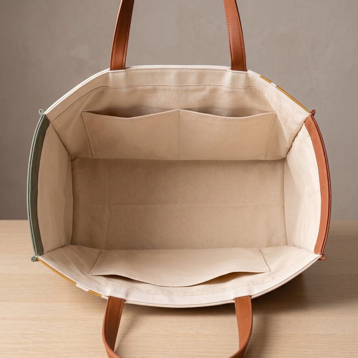Market Tote Bag PDF Sewing Pattern | Structured Canvas Shopper, Boxed Base & Pockets, No Templates