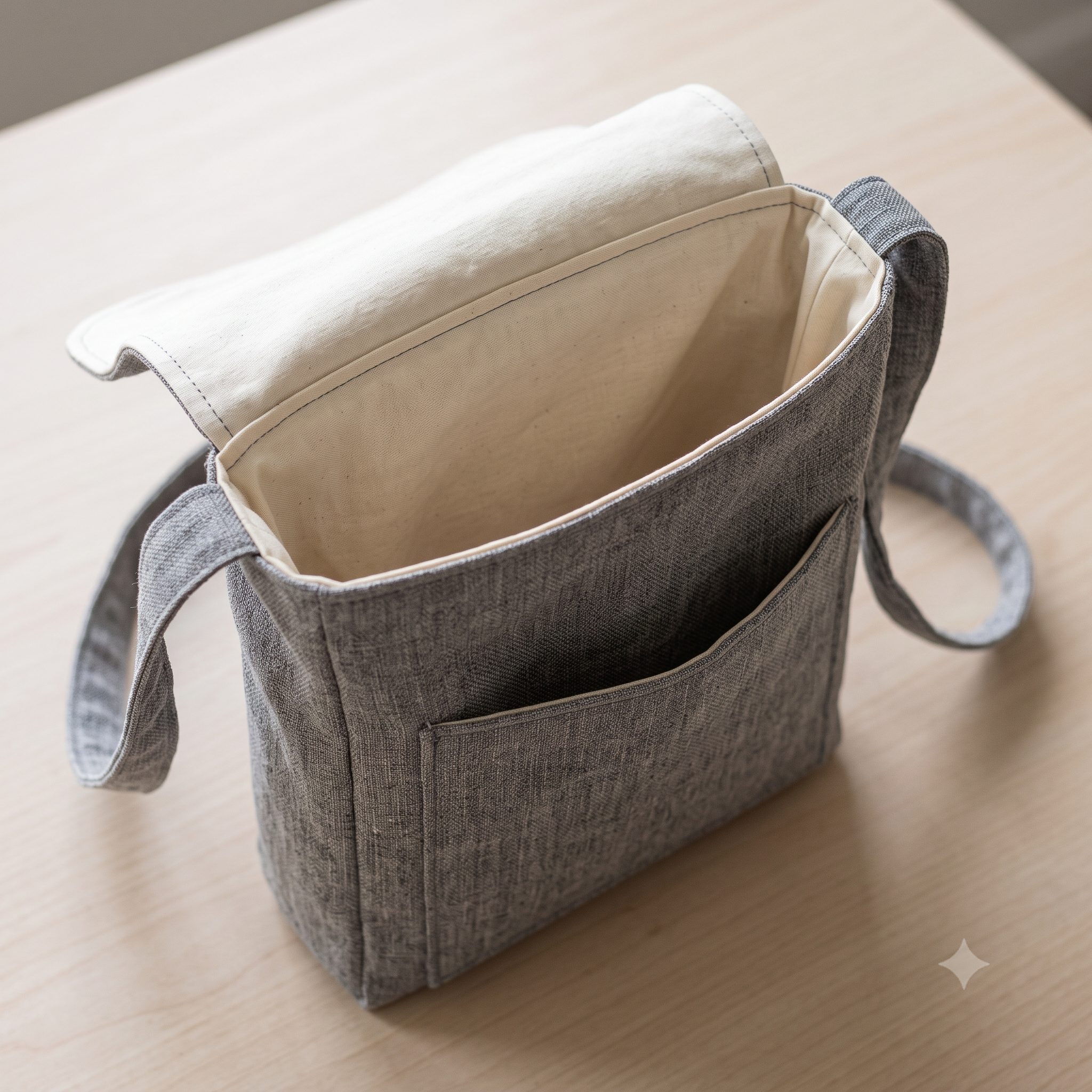 Crossbody Flap Bag PDF Pattern — Fits a Notebook and a Phone