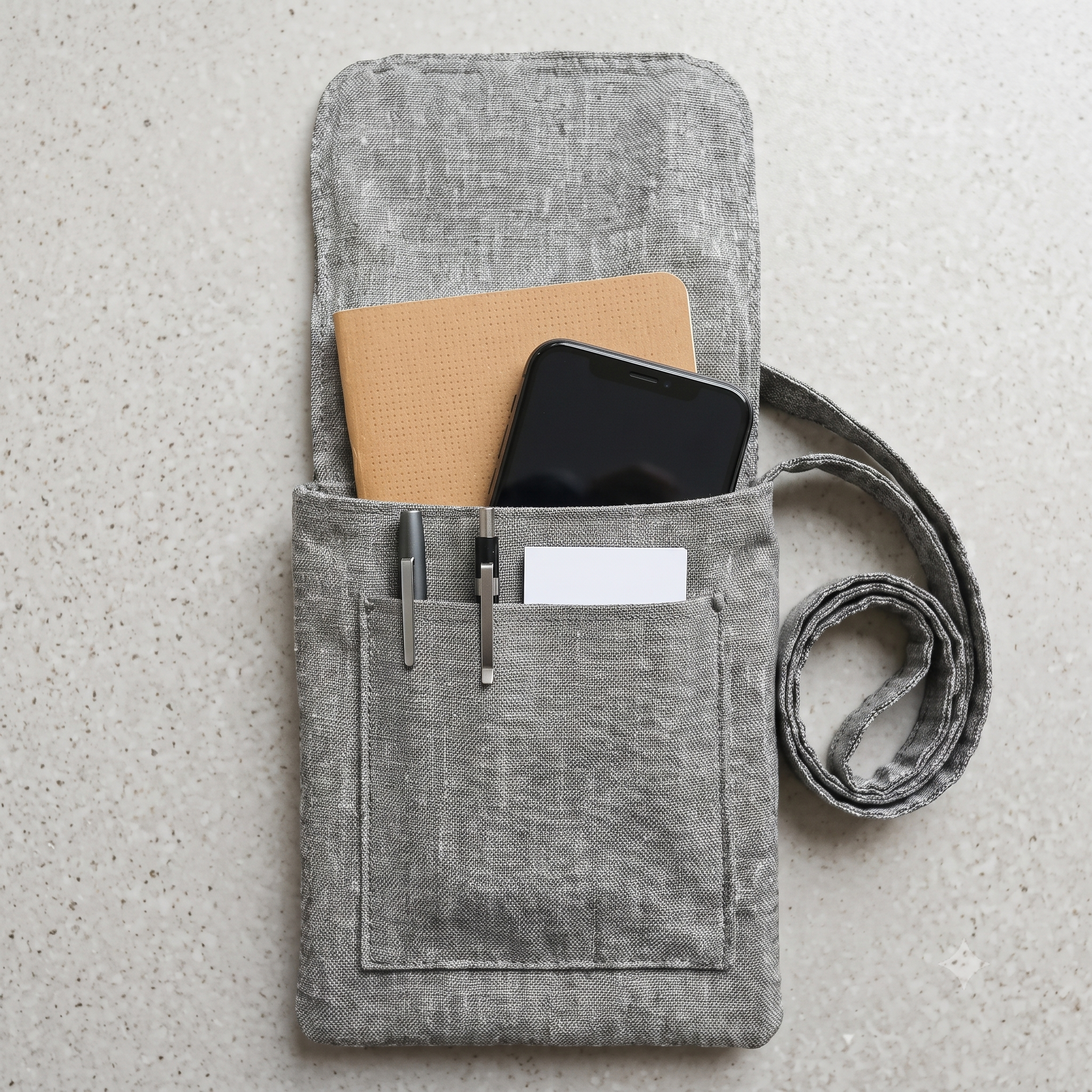 Crossbody Flap Bag PDF Pattern — Fits a Notebook and a Phone