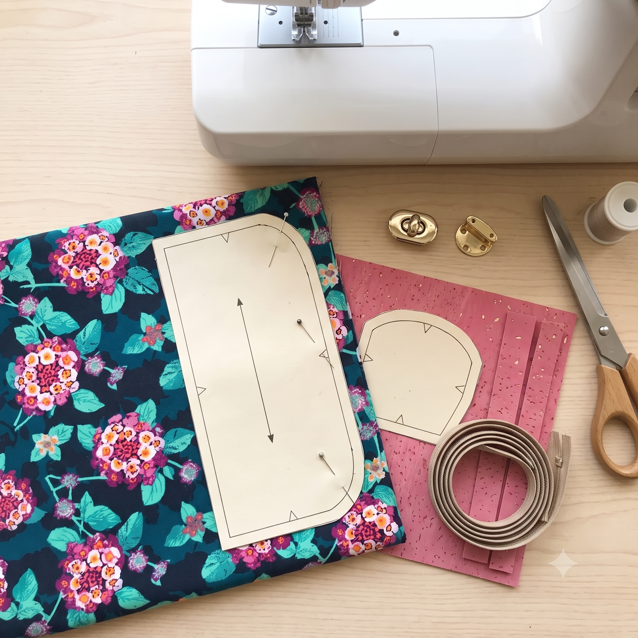 Wallet Sewing Pattern PDF, Twist Lock Clutch Wallet with Card Slots and Zipper Pockets, Advanced Beginner Bag Pattern, Instant Download