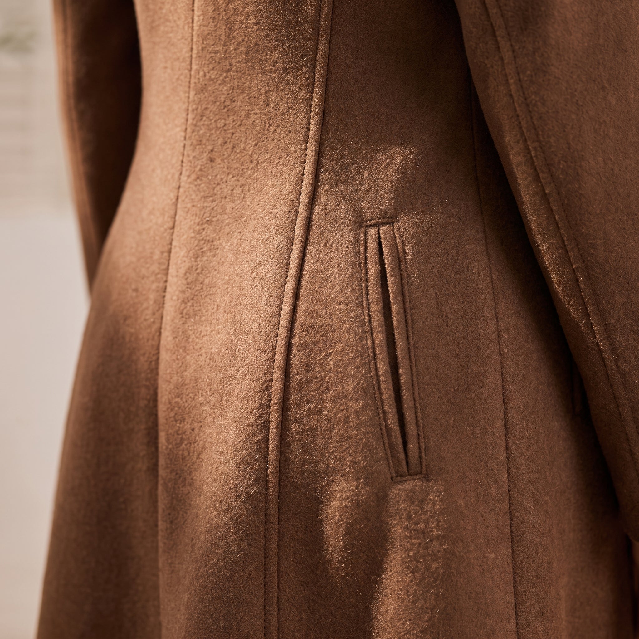 Womens Coat Sewing Pattern | Long Tailored Wool Coat, Notched Collar & Princess Seams | Sizes XS-XXXXL | A4, US Letter & A0 PDF