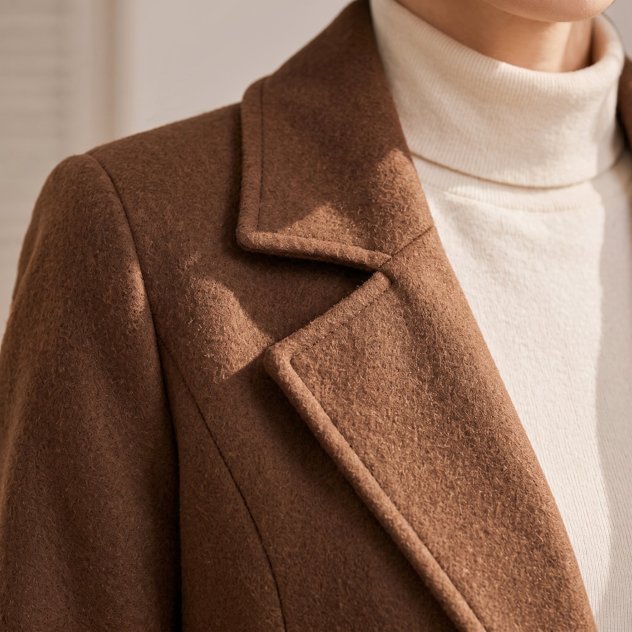 Womens Coat Sewing Pattern | Long Tailored Wool Coat, Notched Collar & Princess Seams | Sizes XS-XXXXL | A4, US Letter & A0 PDF