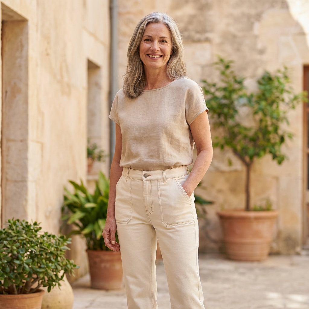 Trousers Sewing Pattern PDF | Ziggy High Waist Pants Pattern for Women, Straight Flared Leg Tailored Trousers, Beginner, Sizes XS-XL, Instant Download