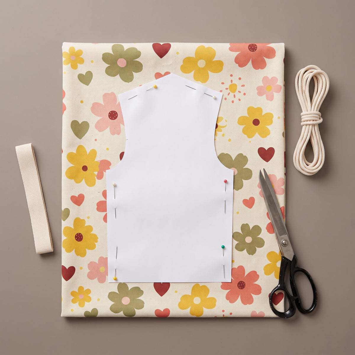 Drawstring Bag PDF Sewing Pattern | Lunch Bag & Knitting Project Bag, 2 Sizes | A0, A4, US Letter