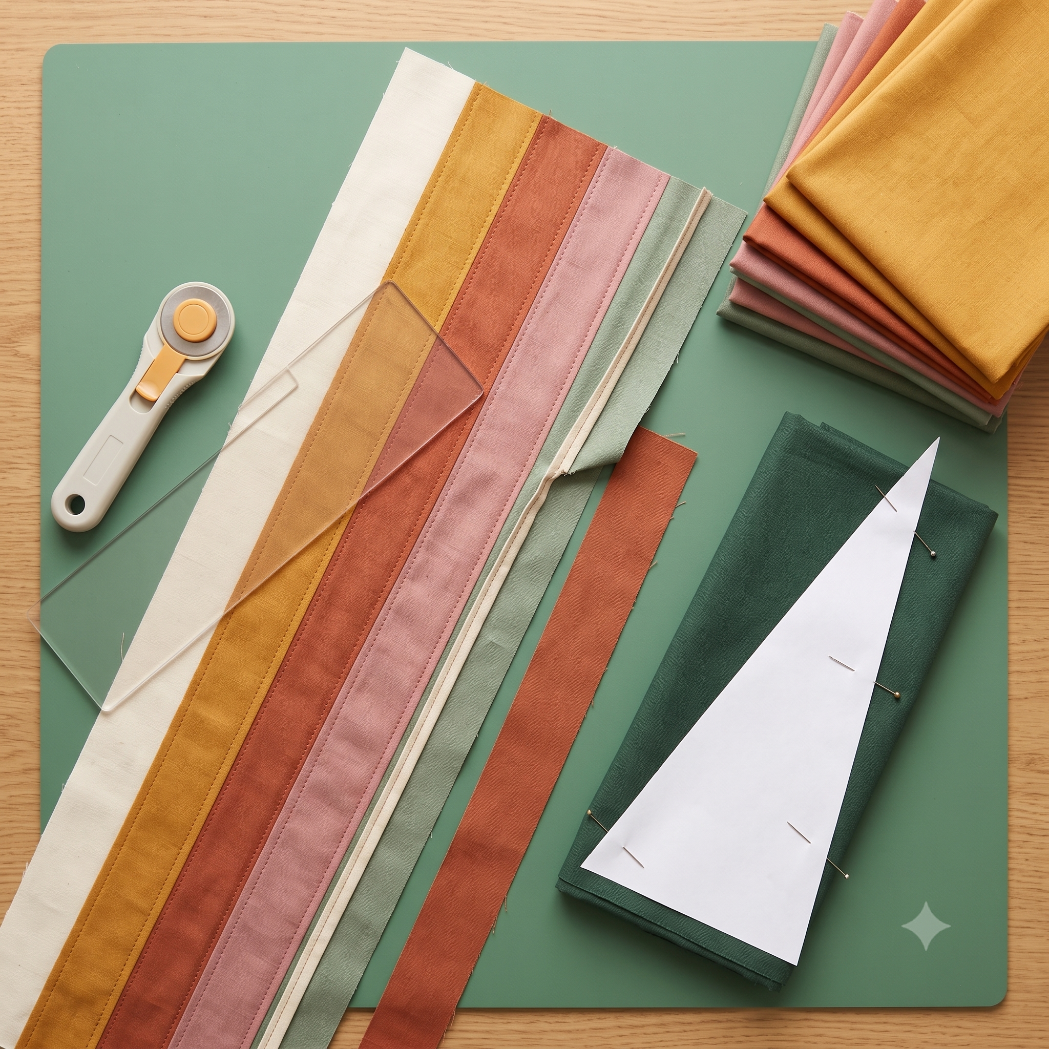 Diagonal Strip Quilt Pattern PDF | Modern X Quilt | 4 Sizes from Baby to Queen | Instant Download