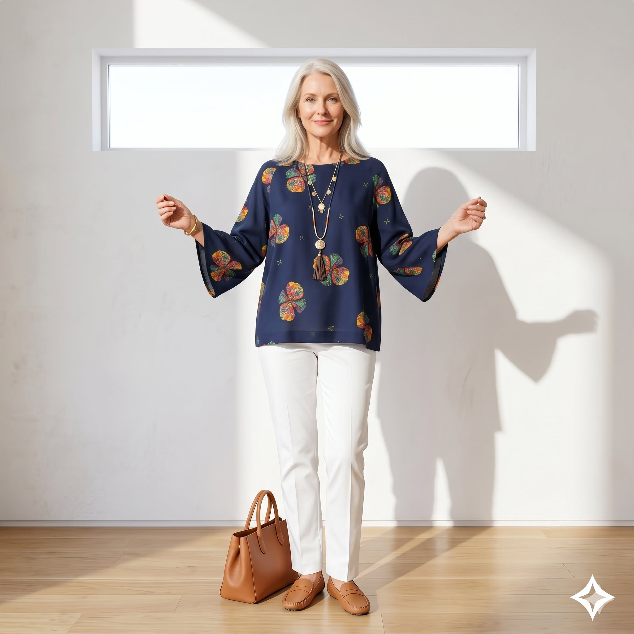 Floral Cotton Shirt – Instant Download PDF Sewing Pattern