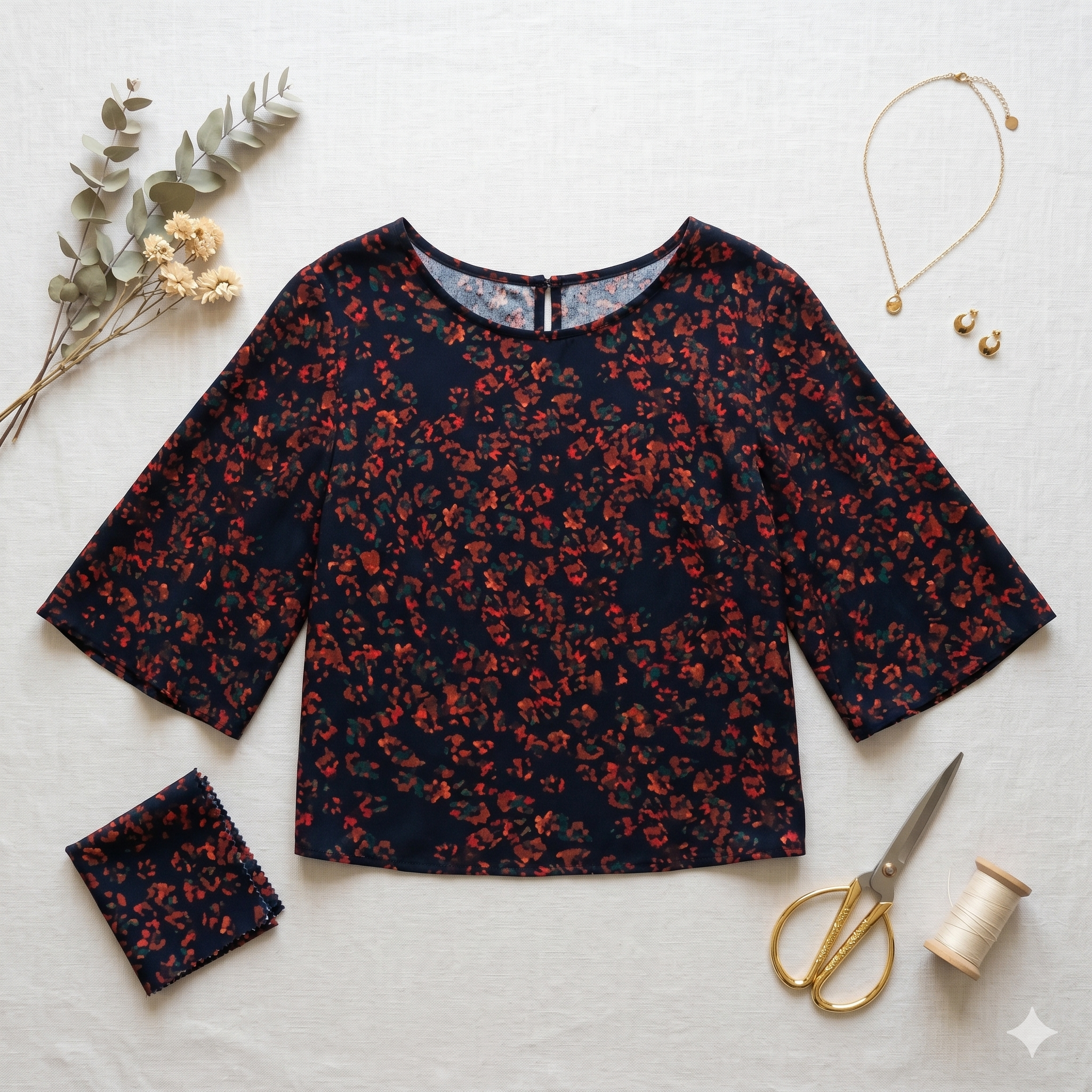 👚 Laura Blouse – PDF Sewing Pattern