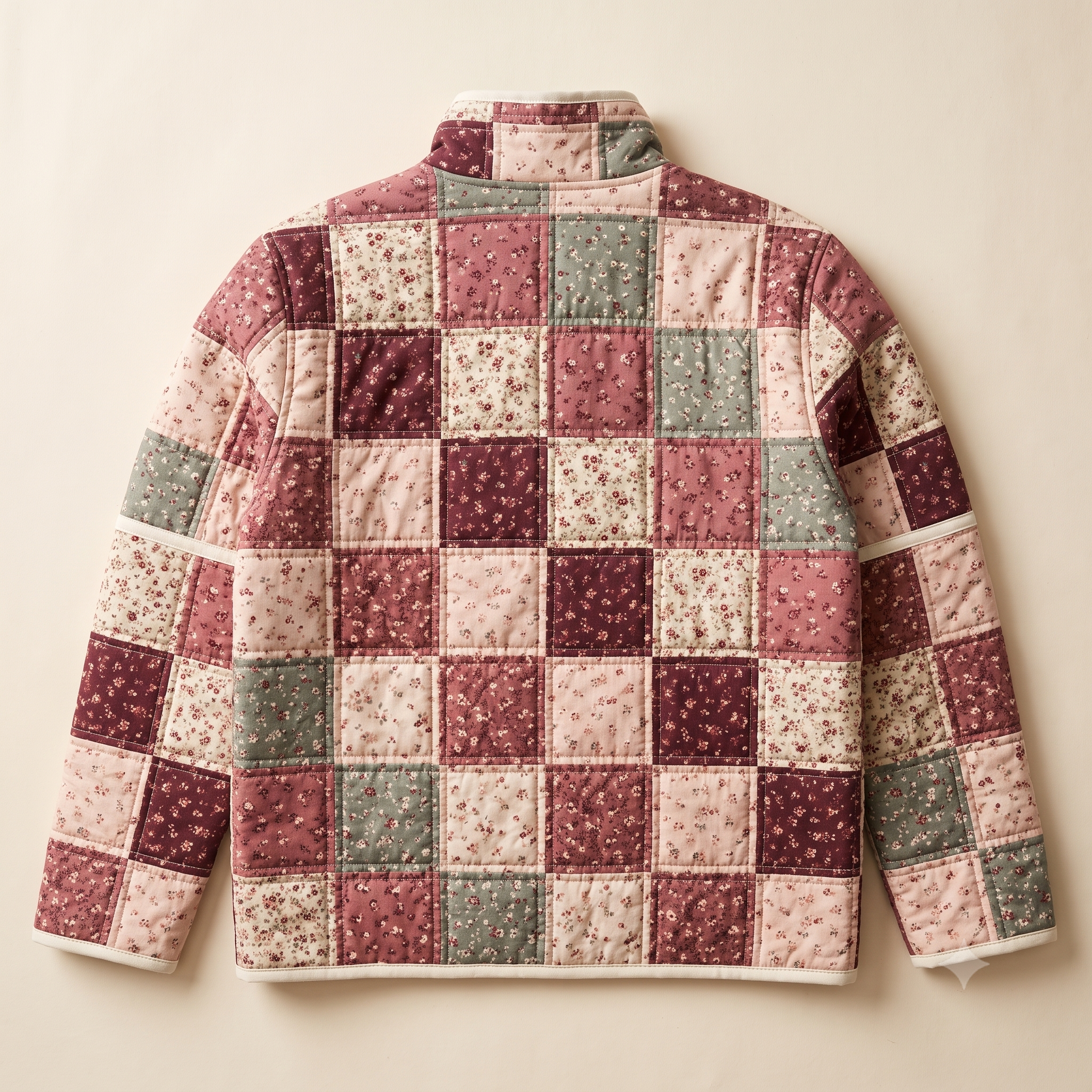 Patchwork Quilt Jacket Sewing Pattern PDF | Scrap Busting Quilt Coat | Stand Collar, Patch Pockets