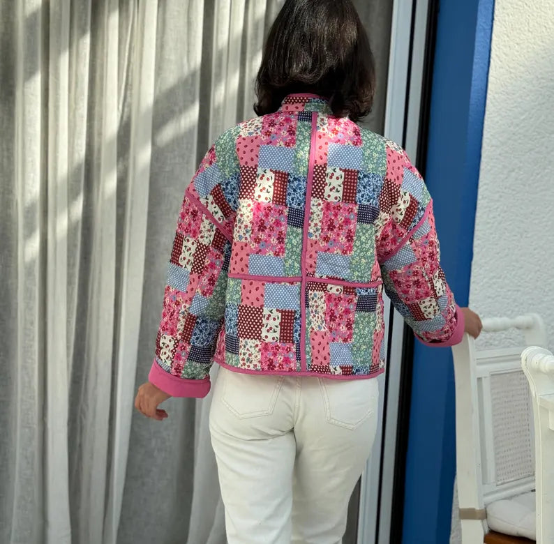 Quilted Jacket Beginner Sewing Pattern | Sizes XXS-5XL | Jacket Cardigan Pattern instant download