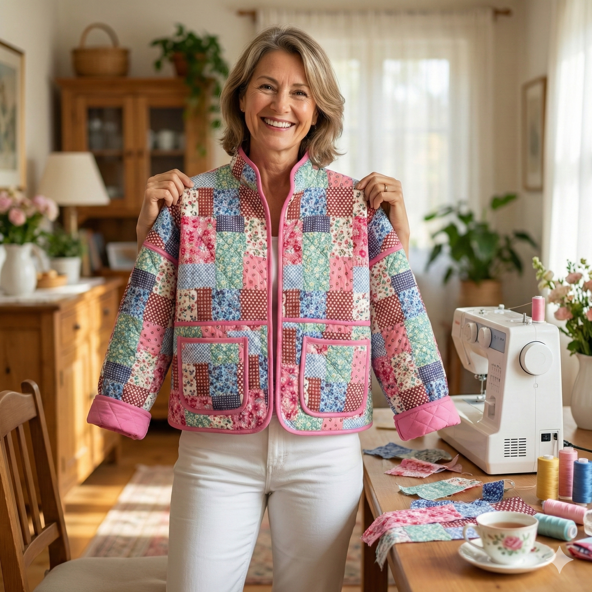 Quilted Jacket Beginner Sewing Pattern | Sizes XXS-5XL | Jacket Cardigan Pattern | INSTANT DOWNLOAD