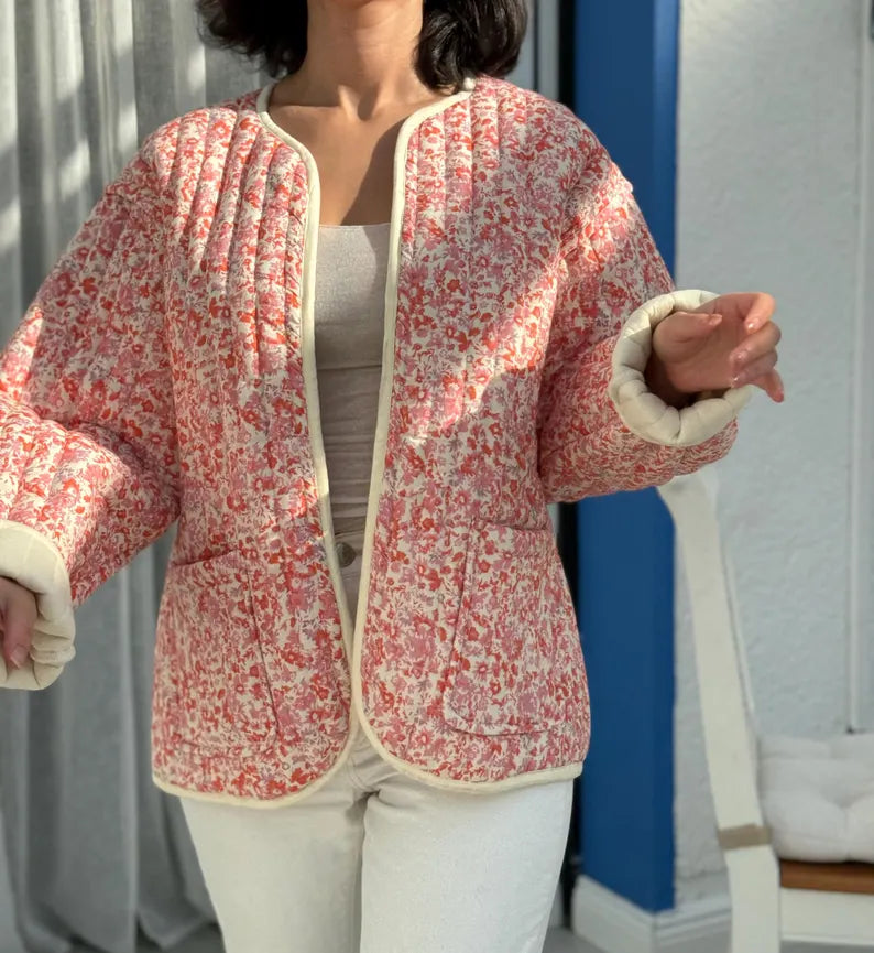 Quilted Jacket Beginner Sewing Pattern | Sizes XXS-5XL | Jacket Cardigan Pattern | INSTANT DOWNLOAD