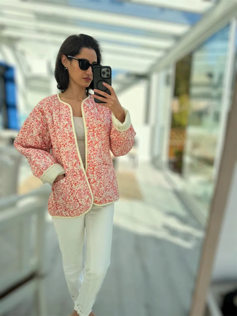 Quilted Jacket Beginner Sewing Pattern | Sizes XXS-5XL | Jacket Cardigan Pattern