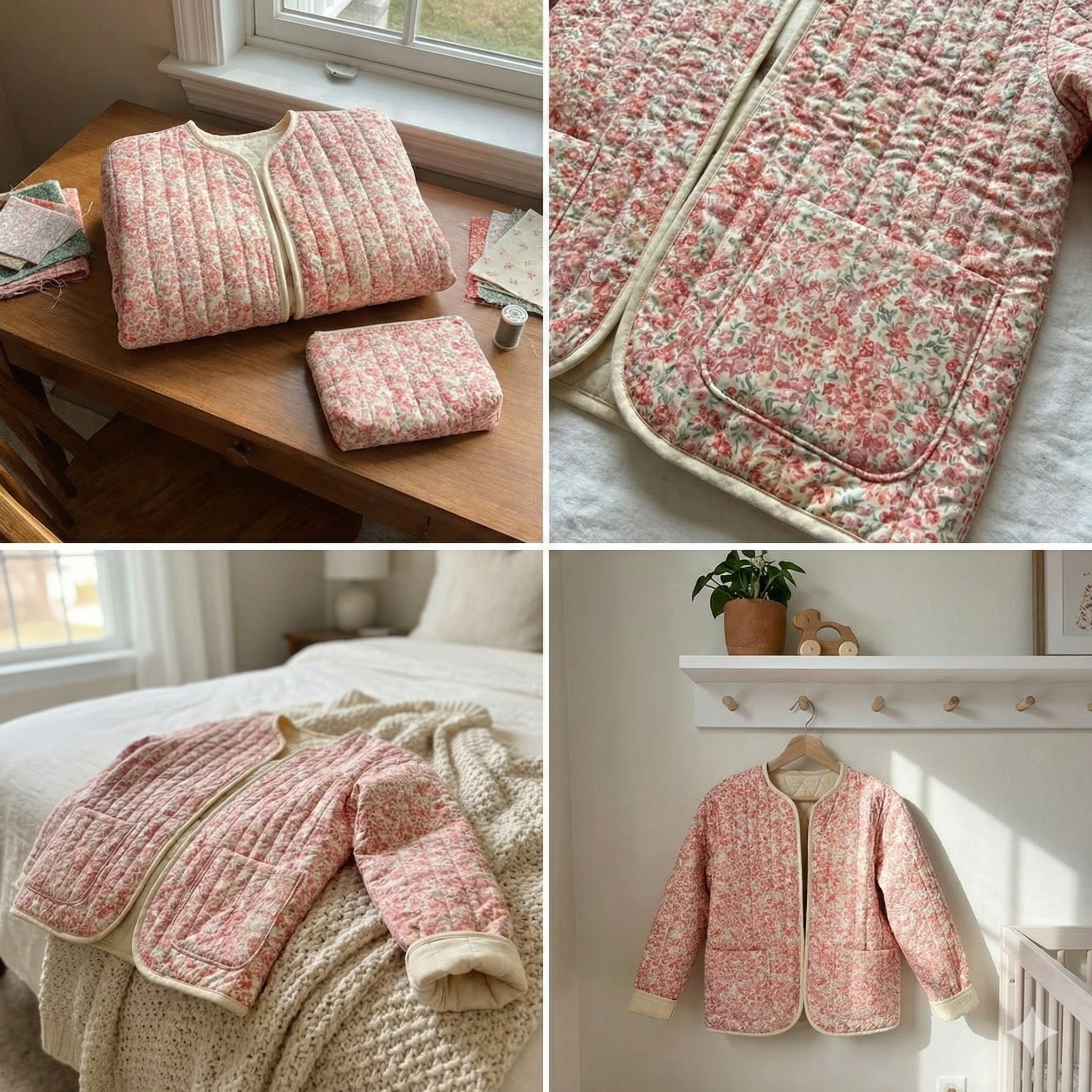 Quilted Jacket Beginner Sewing Pattern | Sizes XXS-5XL | Jacket Cardigan Pattern