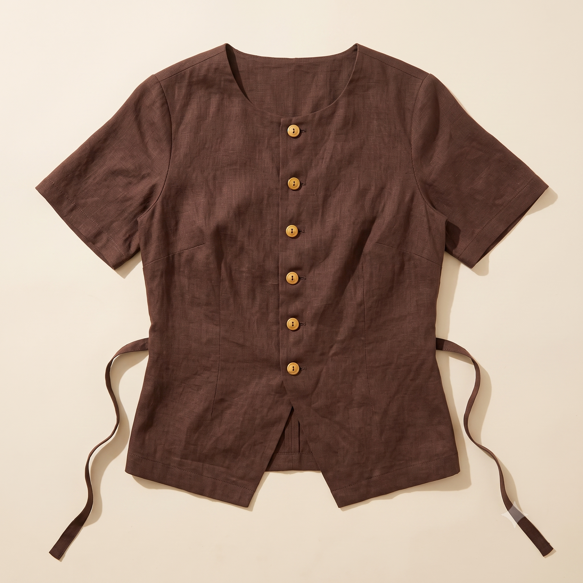 The Linen Vest Top — PDF Sewing Pattern | Sleeveless & Short Sleeve, 2 Options Included