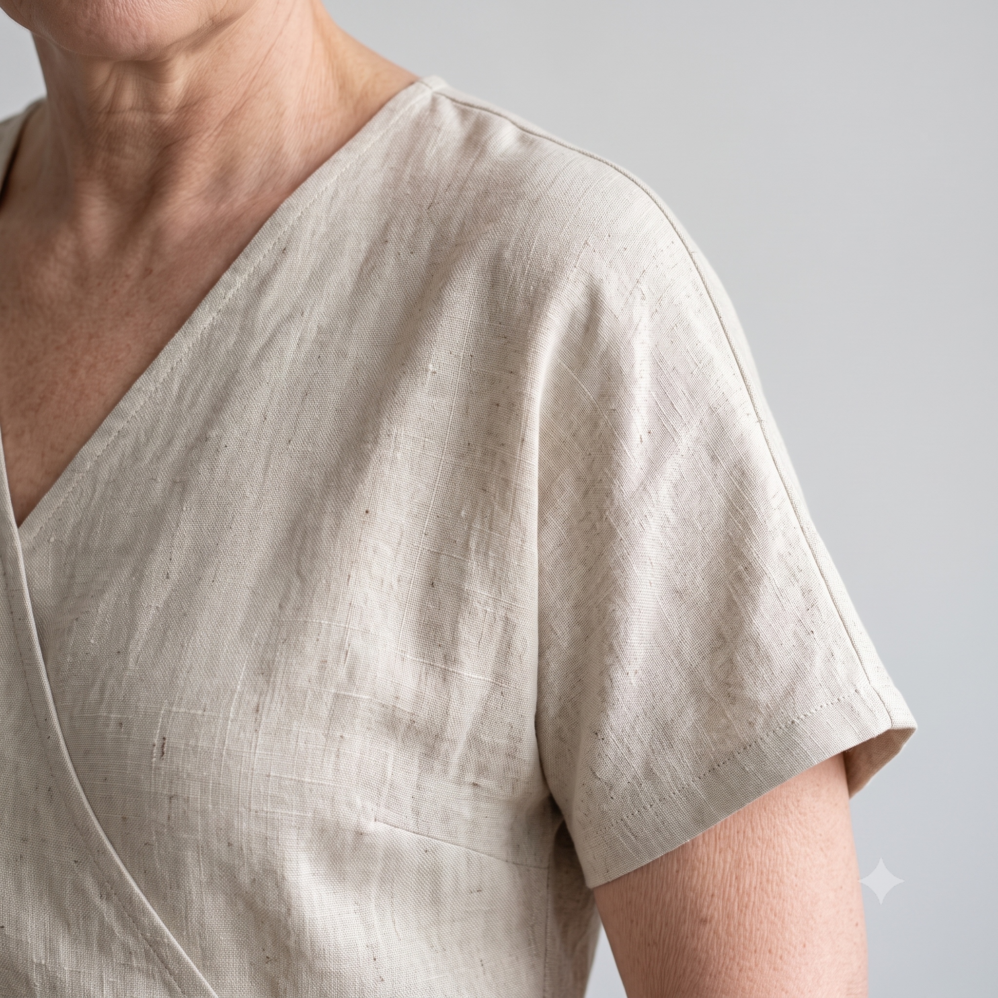 Asymmetric Wrap Top Sewing Pattern PDF, 2 Sleeve Options Sleeveless or Short Sleeve, Linen Blouse Pattern, Sizes 0-22, Instant Download