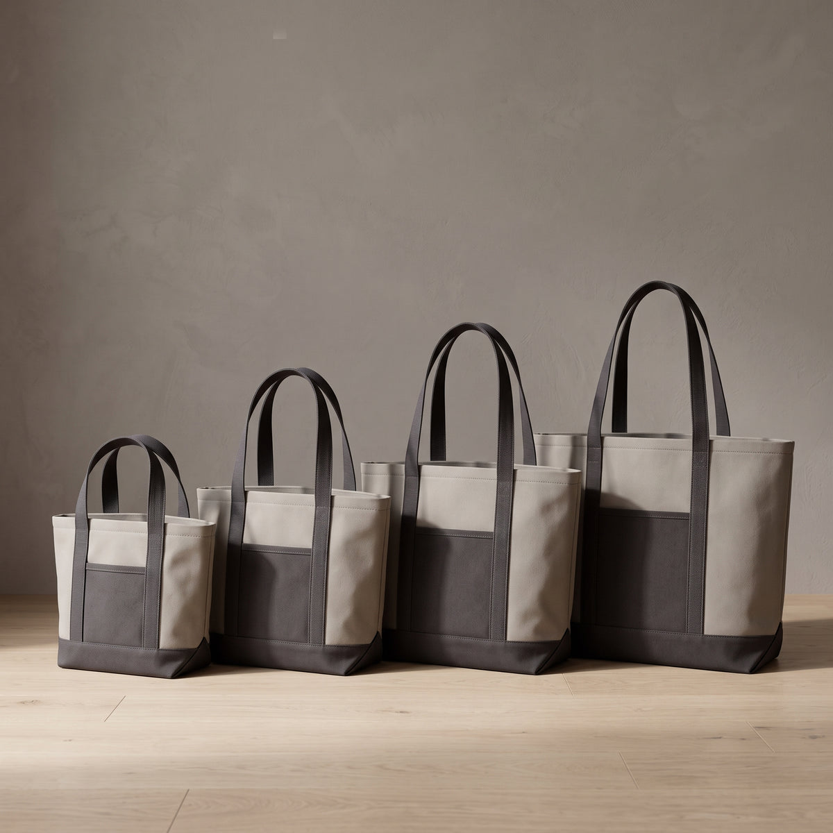 Utility Tote Bag PDF Sewing Pattern | Canvas Market Shopper, 4 Sizes, Boxed Base | A0 A4 US Letter